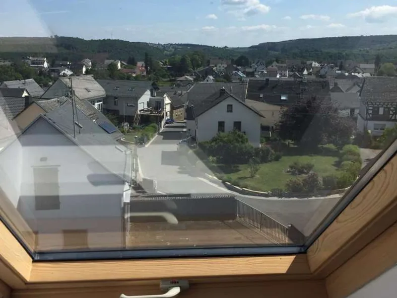 Ausblick aus dem Dachgeschoss in Holzhausen