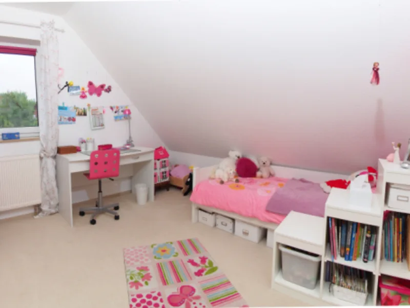 Kinderzimmer der Doppelhaushälfte in Rümpel