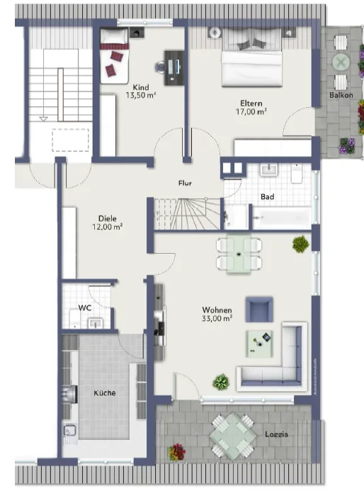 Stilvolle Maisonette-Wohnung mit exquisiter Ausstattung